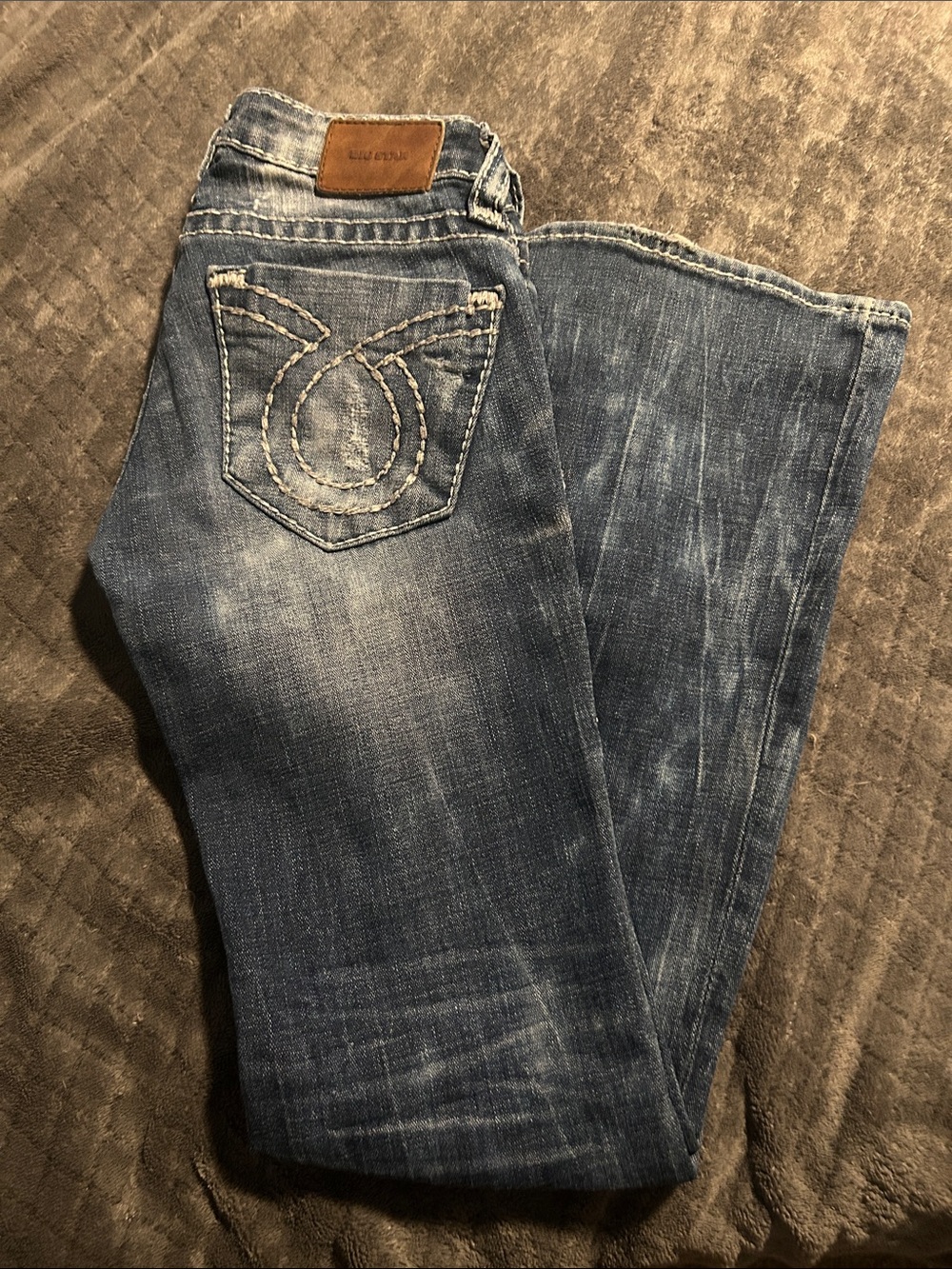 Big Star Women's Boot Cut Jeans in Medium Blue Wash